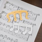 Personalized Classic Music Note Page Holder Bookmark with Name Read Accessory Birthday Gift for Musician Book Lover