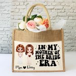 Henkilökohtainen äiti morsian sarjakuva merkkiä uudelleenkäytettäviä suuri Juutti Kangaskassi nimi häät vuosipäivä lahja naisille morsian äiti