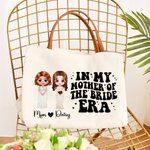 Henkilökohtainen morsian ja äiti sarjakuvahahmo Suuri kangas Kangas Kangaskassi nimi ja nahka kahva häät lahja naisille