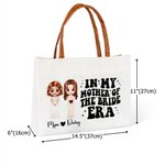 Henkilökohtainen morsian ja äiti sarjakuvahahmo Suuri kangas Kangas Kangaskassi nimi ja nahka kahva häät lahja naisille