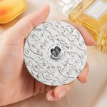 Personalized Photo Tulip Blossom Pocket Makeup Mirror For Her