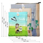 Protège-livre de couture pour fille avec nom Cadeau d'anniversaire Fête des mères pour les femmes qui aiment lire