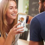 Personalized Birth Flower Name Frosted Clear 20 oz Glass Cup with Lid and Straw Mother's Day Bridesmaid Proposal Party Favor Gift for Women