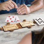 Planche de cribbage portable personnalisée et gravée avec piquets en métal Cadeau d'anniversaire pour les amateurs de cribbage