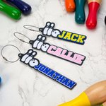 Personalized Bowling Elements 3D Printed Multicolor Name Bag Tag Keychain Birthday Team Gift for Sports Lovers Bowlers