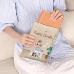 Protège-livre de couture pour fille avec nom Cadeau d'anniversaire Fête des mères pour les femmes qui aiment lire