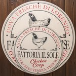 Insegna personalizzata in legno dal fascino rurale con testo del pollaio decorazione della fattoria regalo di inaugurazione per agricoltori