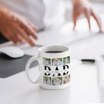 Henkilökohtainen rakkaus isä valokuvakollaasi 11 oz 15 oz valkoinen keraaminen kahvimuki 1-6 nimet syntymäpäivä isänpäivä lahja isälle