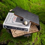 Planche de cribbage portable personnalisée et gravée avec piquets en métal Cadeau d'anniversaire pour les amateurs de cribbage