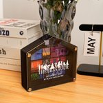 Personalized Silhouette Figure House-Shaped Concert Shadow Box Display Case with Text The Ears Tour Gift for Music Lover