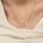 Personalised Paw Print 2 Names Necklace Pet Mom Jewellery Birthday Pet Loss Memorial Gift for Pet Owners Lovers