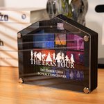 Personalized Silhouette Figure House-Shaped Concert Shadow Box Display Case with Text The Ears Tour Gift for Music Lover