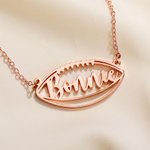 Henkilökohtainen jalkapallo urheilu riipus kaulakoru nimi Dainty korut syntymäpäivä vuosipäivä lahja naisille Jalkapalloilijat Lovers