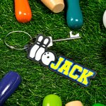 Personalized Bowling Elements 3D Printed Multicolor Name Bag Tag Keychain Birthday Team Gift for Sports Lovers Bowlers