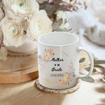 Personalized Mother of the Bride Cartoon Characters 11 oz Ceramic Mug with Name and Date Wedding Bridal Shower Gift for Bride Mom