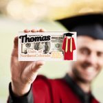 Personalized Graduation Gown Grad Cap Design Wooden Money Holder with Name and Year Graduation Gift for Class of 2025 Graduates