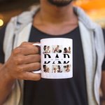 Henkilökohtainen rakkaus isä valokuvakollaasi 11 oz 15 oz valkoinen keraaminen kahvimuki 1-6 nimet syntymäpäivä isänpäivä lahja isälle