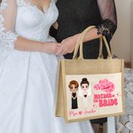 Henkilökohtainen äiti morsian sarjakuva merkkiä uudelleenkäytettäviä suuri Juutti Kangaskassi nimi häät vuosipäivä lahja naisille morsian äiti