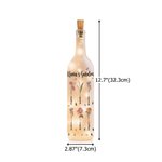 Personalized Birth Flowers LED Night Light Bottle Lamp with 1-18 Names Home Decor Mother's Day Birthday Gift for Grandmom Mom