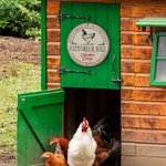 Insegna personalizzata in legno dal fascino rurale con testo del pollaio decorazione della fattoria regalo di inaugurazione per agricoltori