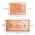 Personalisierter Huhn Eierkarton-Stempel mit Text Griff Papiertüten Stempel Bauernhof Freilandhaltung Hofladen Wochenmärkte Geschenk für Landwirte