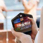 Personalized Silhouette Figure House-Shaped Concert Shadow Box Display Case with Text The Ears Tour Gift for Music Lover