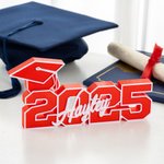 Personalized Multicolor 3D Printed Grad Cap Year Name Plate Desk Decor Class of 2025 Graduation Gift for Graduates Classmates