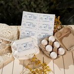 Etichette adesive personalizzate con testo per scatole di cartone di uova pollo anatra quaglia 10 pezzi per foglio regalo per proprietari di fattorie
