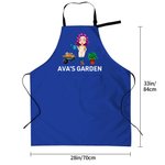 Tablier personnalisé Bonsai Gardening Cartoon Character avec nom Cadeau de fête des mères Cadeau d'anniversaire pour les femmes passionnées de jardinage