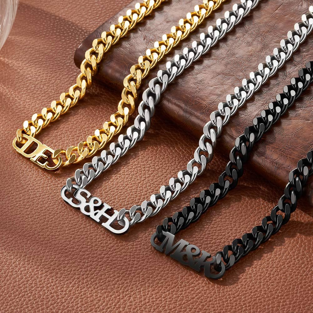 Collier de Nom Minimaliste Personnalisé Bijoux Quotidiens Polyvalents Cadeau d'Anniversaire de Saint-Valentin pour Femmes Hommes