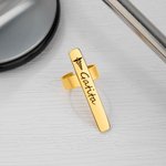 Personalized Cross Heart Syringe Pill Pattern Name Tag Stethoscope Charm Nurse Week Appreciation Gift for Medical Staff