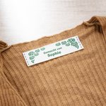 Personalisierte Nähmuster Textiletiketten mit Text Namen Farbvarianten 25-tlg. Handarbeit Geburtstag Geschenk für DIY Stricker Nähliebhaber