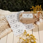 Etichette adesive personalizzate con testo per scatole di cartone di uova pollo anatra quaglia 10 pezzi per foglio regalo per proprietari di fattorie