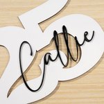 Personalizado Clase de 2025 Nombre de Madera Signo Fiesta de Graduación Decoración Foto Prop Regalo para Senior Graduate