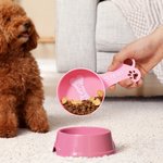 Personalized Multicolor Paw Print Bone Design Dog Food Scoop with Name Pet Accessory Birthday New Puppy Gift for Dog Owners