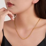 Personalisierte Minimalistische Halskette mit Namen Zeitloser Schmuck Geburtstag Valentinstag Jahrestag Geschenk für Damen Herren