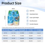 Personalized Surfing Cartoon Marine Animal Drawstring Beach Pants with Name Summer Travel Essential Birthday Gift for Teenager Boys