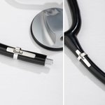 Personalized Cross Heart Syringe Pill Pattern Name Tag Stethoscope Charm Nurse Week Appreciation Gift for Medical Staff