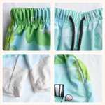 Personalized Surfing Cartoon Marine Animal Drawstring Beach Pants with Name Summer Travel Essential Birthday Gift for Teenager Boys