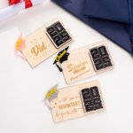 Personalized Class of 2025 Graduation Cap Wooden Money Holder with Name Graduation Gift for Graduates