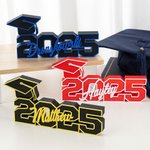 Personalized Multicolor 3D Printed Grad Cap Year Name Plate Desk Decor Class of 2025 Graduation Gift for Graduates Classmates