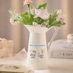 Personalisierte niedliche 1-4 3D Cartoon Katzen Hunde Keramik Vase mit Namen Home Decor Geburtstagsgeschenk für Familie Haustierliebhaber