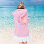 Personalisierte In meiner Fantasie Einhorn Ära Kind T-Shirt Sweatshirt Hoodie mit Initialen und Namen Geburtstag zurück zu Schule Geschenk für Mädchen