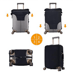 Personalized Best Mom Dad Ever Character Portrait Photo 18-32 Inches Luggage Cover with Nickname Mother's Day Father's Day Birthday Gift for Mom Dad