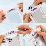 Personalized Waterproof Transparent Phone Pouch with Name and Detachable Lanyard Outdoor Sports Water Activities Accessories for Family Friend