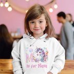 Personalisierte In meiner Fantasie Einhorn Ära Kind T-Shirt Sweatshirt Hoodie mit Initialen und Namen Geburtstag zurück zu Schule Geschenk für Mädchen