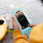 Personalized Waterproof Transparent Phone Pouch with Name and Detachable Lanyard Outdoor Sports Water Activities Accessories for Family Friend