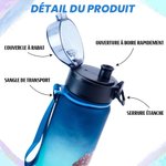 Gobelet Personnalisé avec Personnage et Nom Bouteille avec Couvercle Rabattable Cadeau Anniversaire pour Amateurs de Football