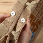 Personalized Fashion Cartoon Hip Hop Girl She is Confident Large Jute Tote Bag with Name Birthday Encouragement Affirmation Gift for Women