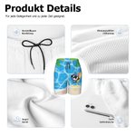 Personalisierte Surfen Cartoon Meerestier Badeshorts mit Namen Kordelzug Badehose Sommer Urlaub Essentials Geburtstag Geschenk für Jungen Jugendliche